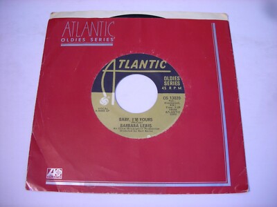 w SLEEVE Barbara Lewis Baby, I'm Yours / Make Me Your Baby 1973 45rpm VG++