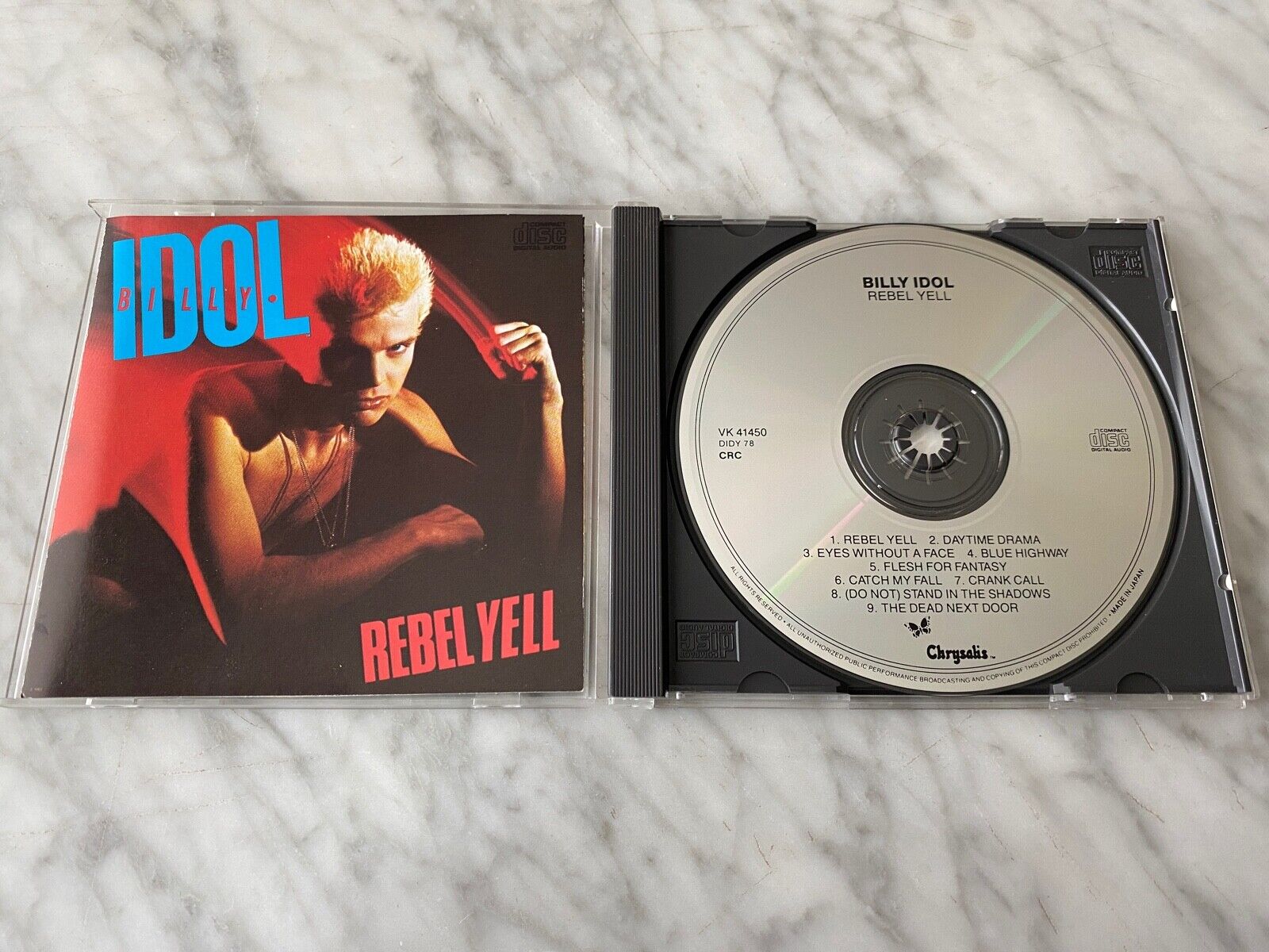 Billy Idol Rebel Yell CD TARGET ERA JAPAN Chrysalis VK 41450 Billy Idol Rebel Yell CD TARGET ERA JAPAN Chrysalis VK 41450