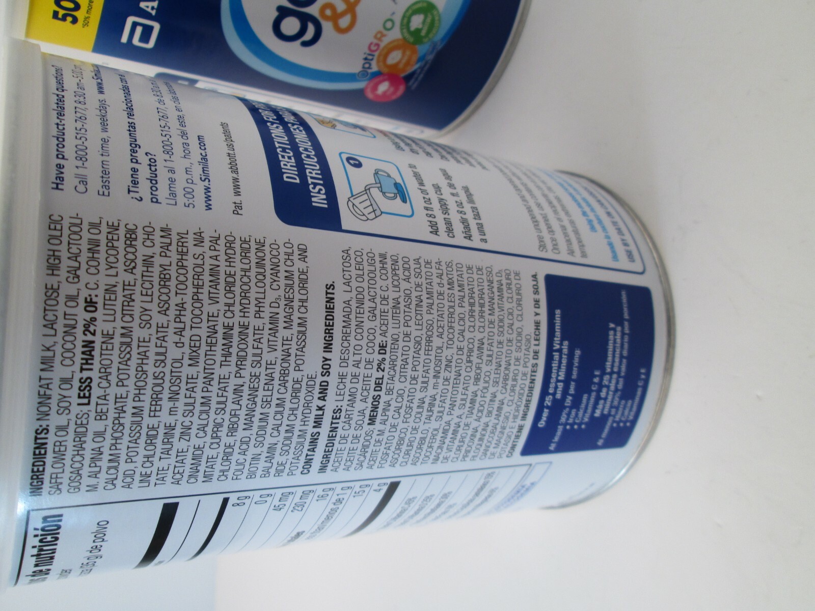 Lot of 2 Similac Go and Grow Toddler Formula Powder 36 oz 2 Cans Exp 05/2019