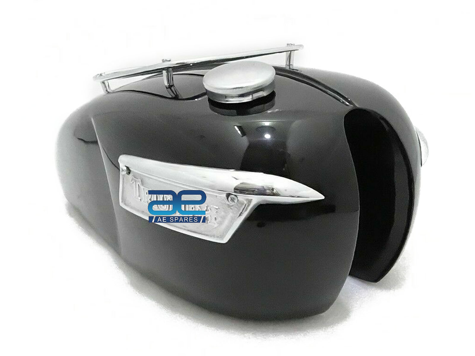 Fuel Tank With Side Badge Black Painted For Triumph T120 Bonneville 3.5 Gallon