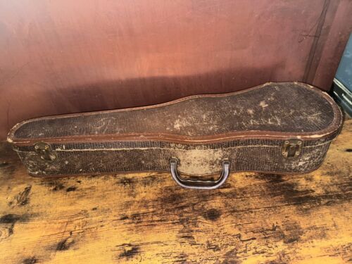 Vintage Lot Of 4 3/4 Violin Stradivarius Germany w/ Case