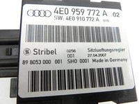 Audi A8 4E D3 05-07 Steuergerät SG Sitzlüftungsregler Links Vorne für Fahrer Sitz Audi A8 4E D3 05-07 22.05.2007... Vorschau 4