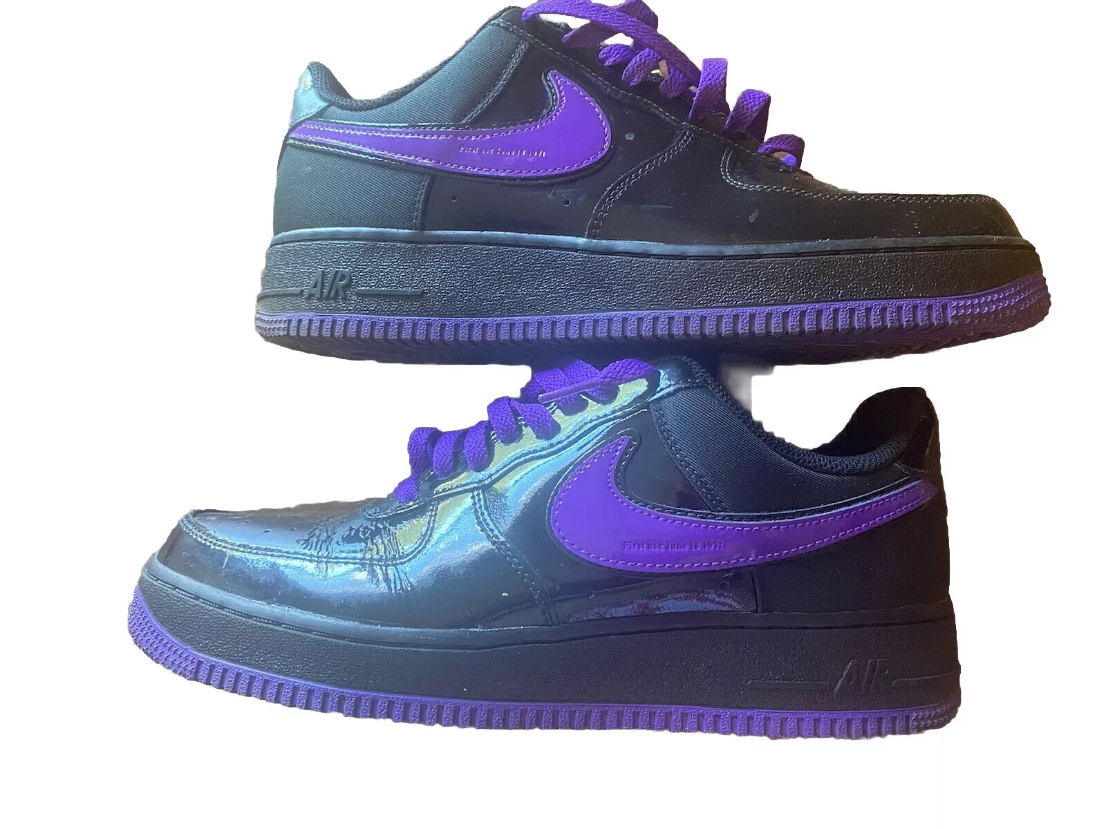 nike air force 1 black patent