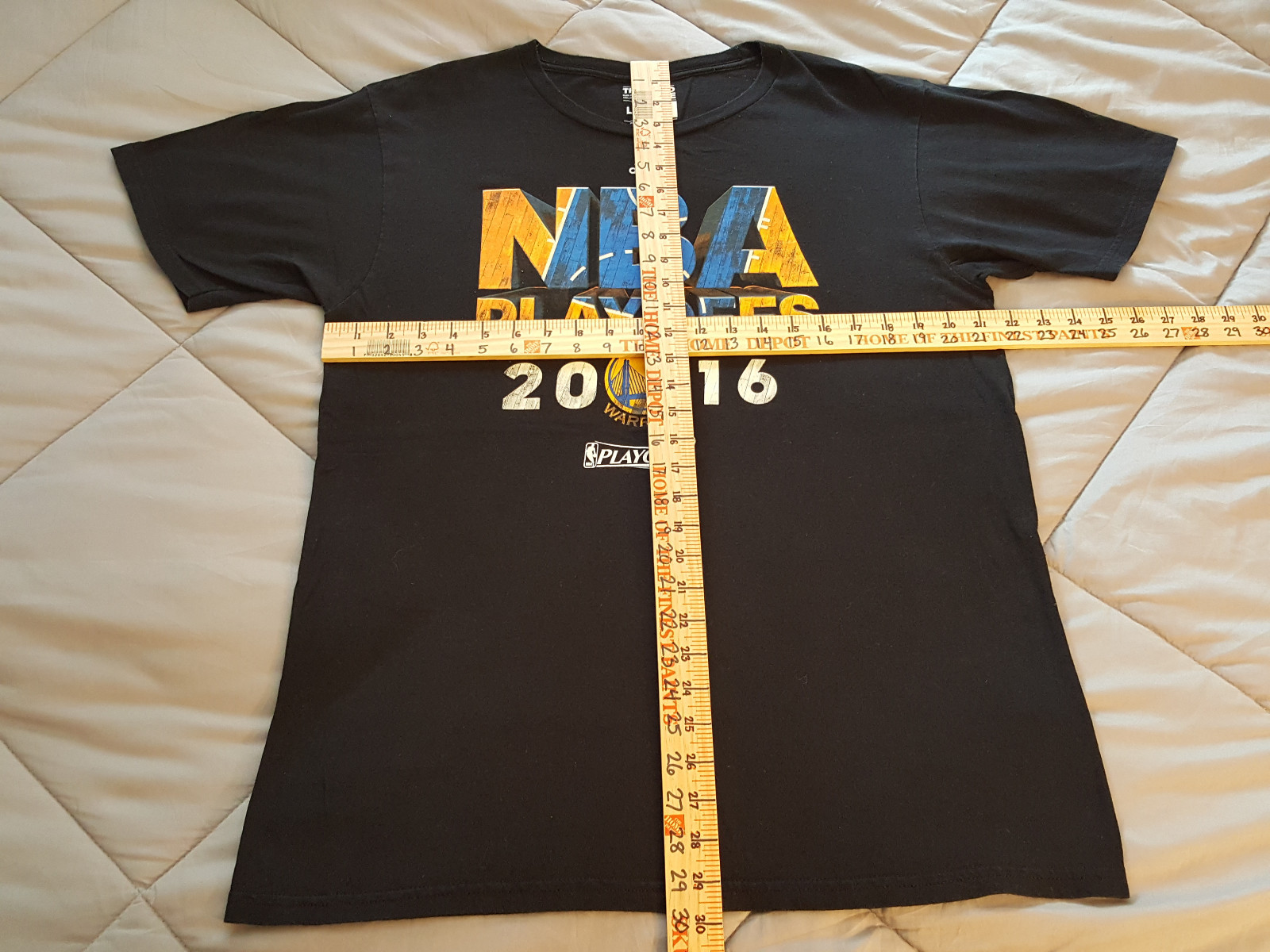 Golden State Warriors 2016 Playoffs T Shirt Large NBA Curry Basketball INV1159 