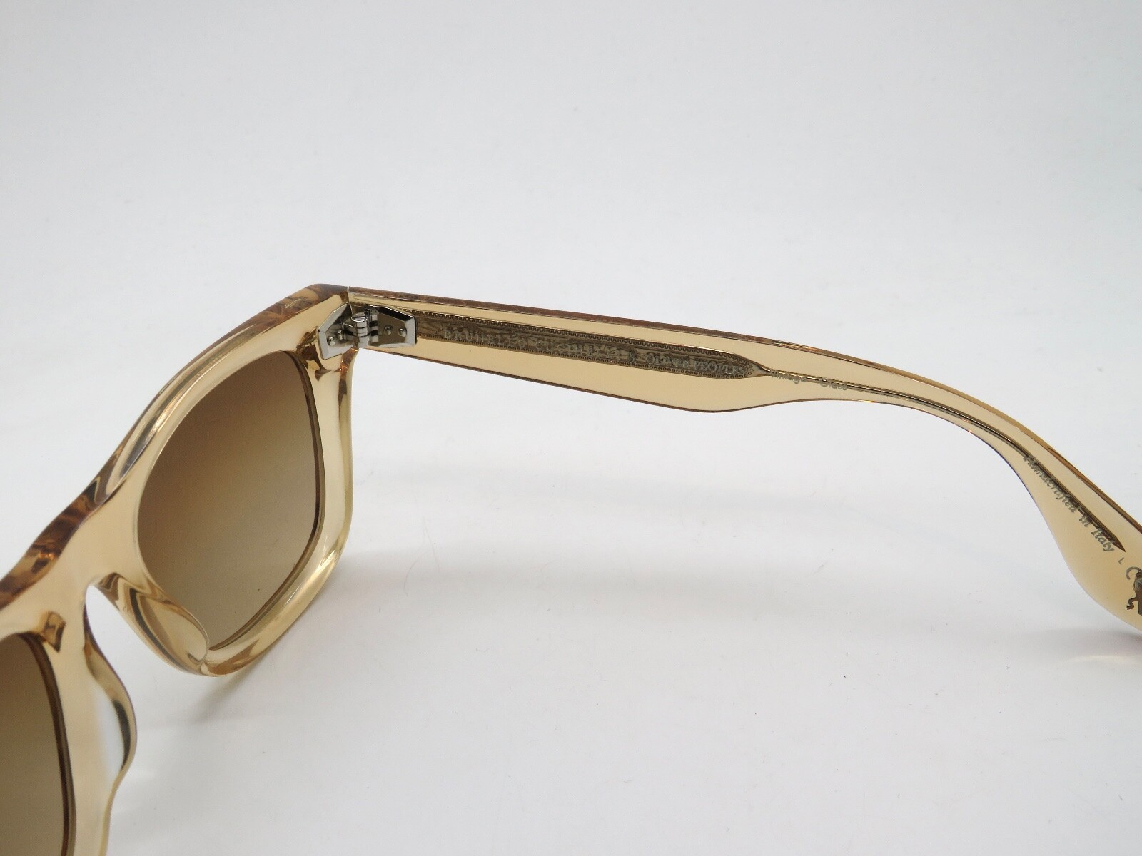 Pre-owned Oliver Peoples Mister Brunello Cucinelli Ov5519su 1765q4 Photochromic Sunglasses In Chrome Amber