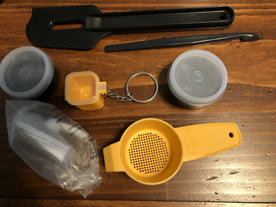 Tupperware Gadgets NEW Spatula Citrus Peeler Keychain Strainer Shredder Smidget