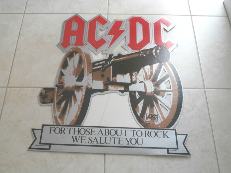 AC/ DC~FOR THOSE ABOUT TO ROCK WE SALUTE YOU~ MEGA RARE~ PROMO ~ COLLECTABLES