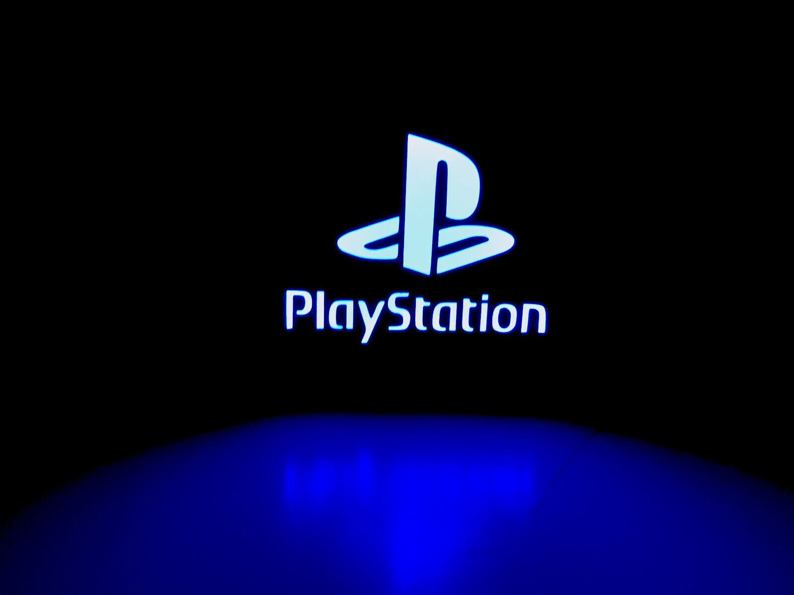 USB LED Blue Playstation Light Up Sign Plaque PS1 PS2 PS3