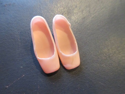 Mod era Barbie pink square toe heel shoes light pink Taiwan