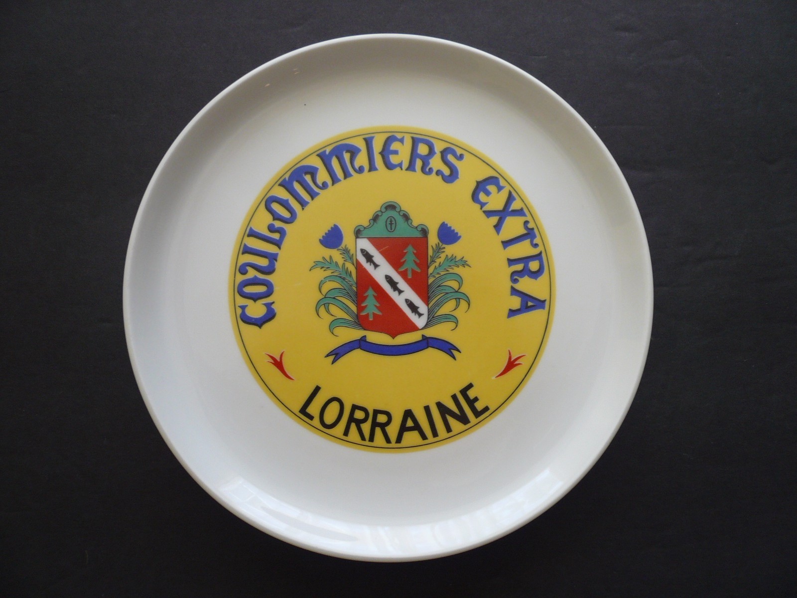 Porcelain De France Set of 6 Cheese Appetizer Plates Wine Pairing on Backs