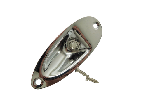 Strat Guitar Jack Plate Boat Cup Ferrule Output Input  Nickel/Chrome/Black/Gold