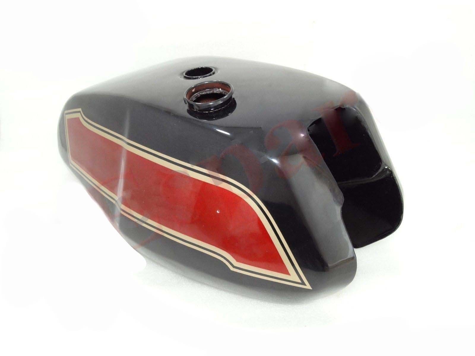 Fits Triumph T140 Black & Cherry Painted Petrol Gas Fuel Tank 