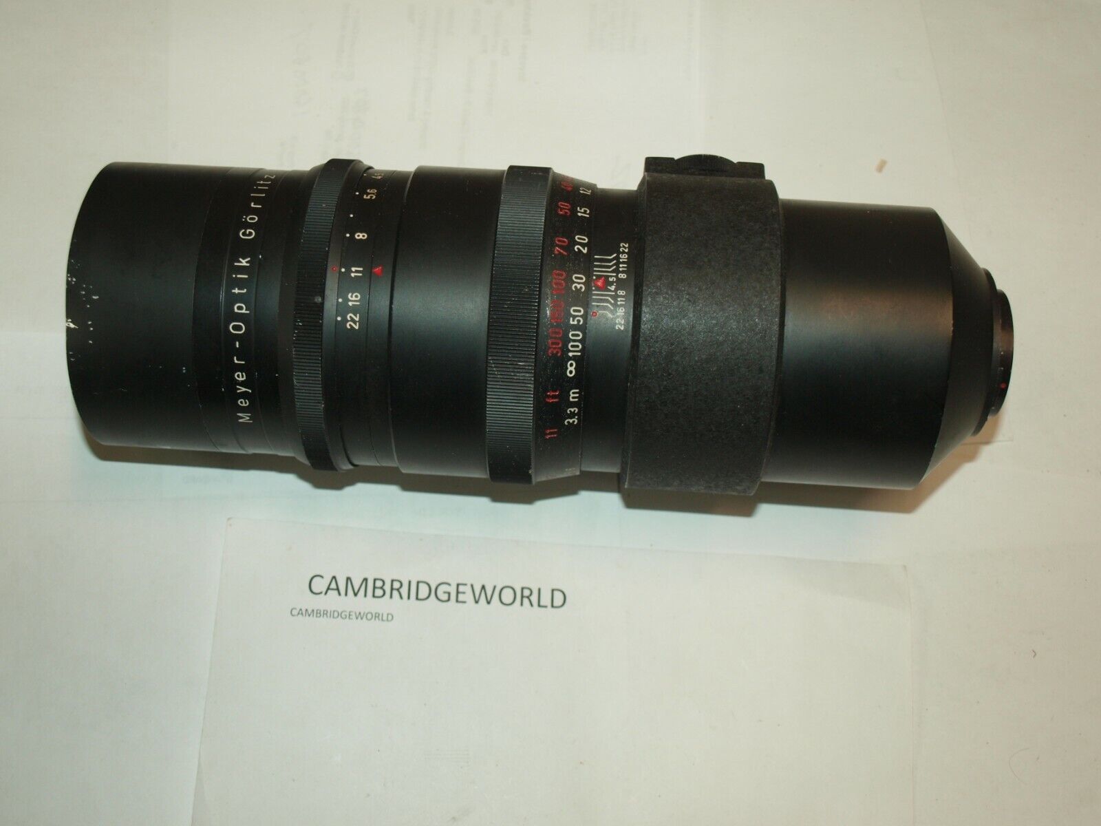 Meyer Optik Gorlitz Telemegor 300mm F4.5 Telephoto Lens for Meyer Optik Gorlitz Telemegor 300mm F4.5 Telephoto Lens for