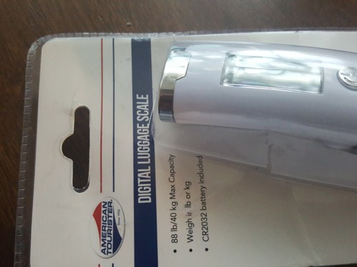 American Tourister White Electronic Digital Luggage Scale AT96 LCD @@@@@@@@@@@