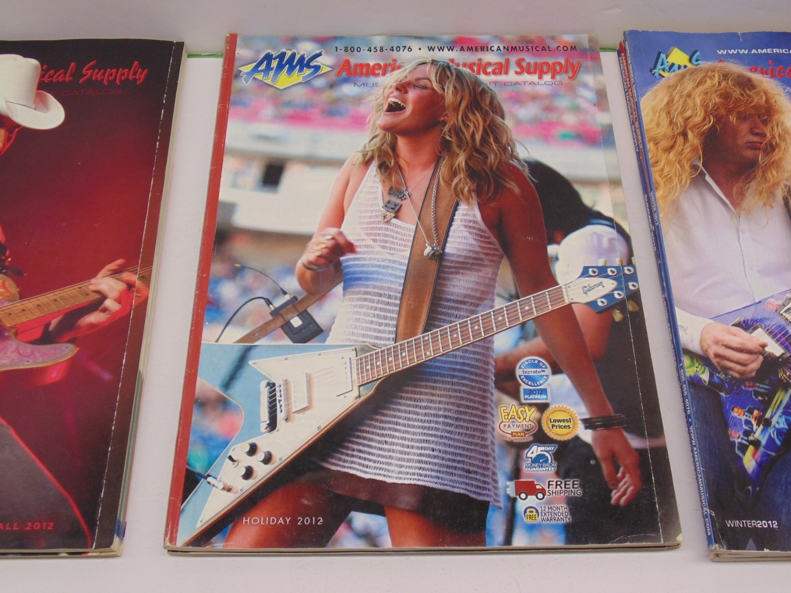 American Musical Supply Catalog 2012 Back Issues Lot 7 Issues Cool Lot F/S