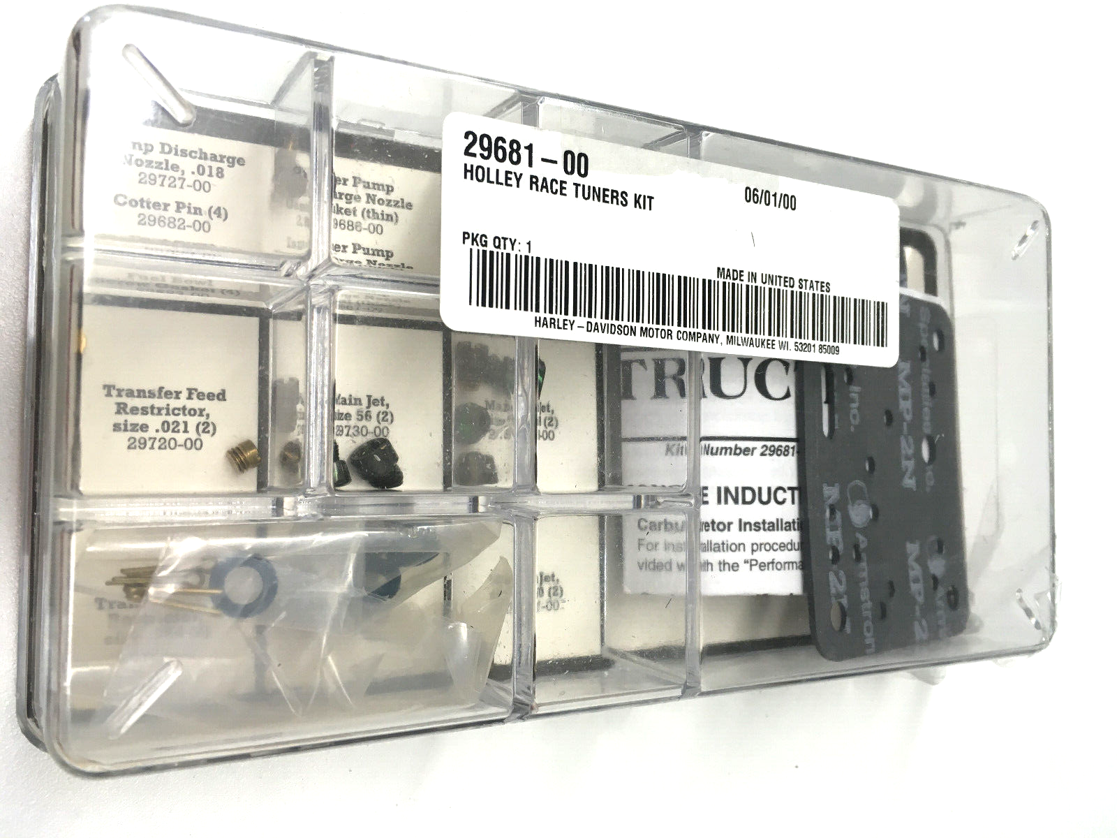 のん NOS OEM Genuine Harley Davidson HOLLEY RACE PERFORMANCE KIT