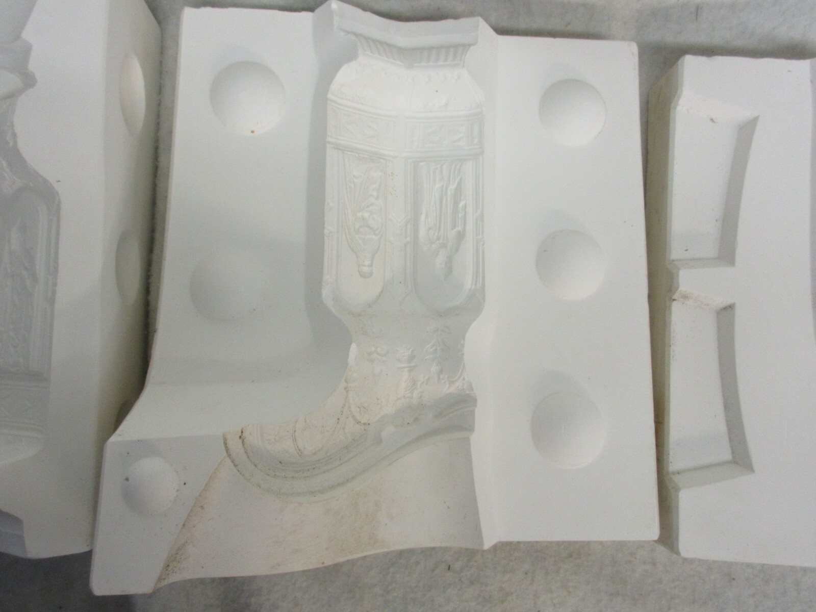 Vintage Weaver Ceramic Boot Mold