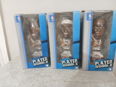 Lot 3 WADE LEBRON JAMES BOSH  2012 NBA Champs Trophy Knucklehead Bobblehead SET
