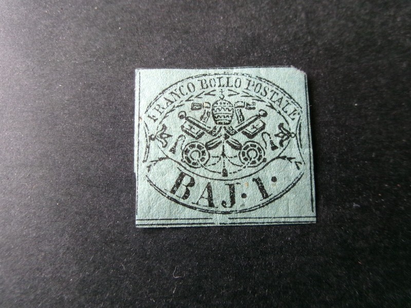 Stato Pontificio 1852 - 1b Verde NÂ°2b Nuovo* Firmato S. Vignati Val 320,00â¬