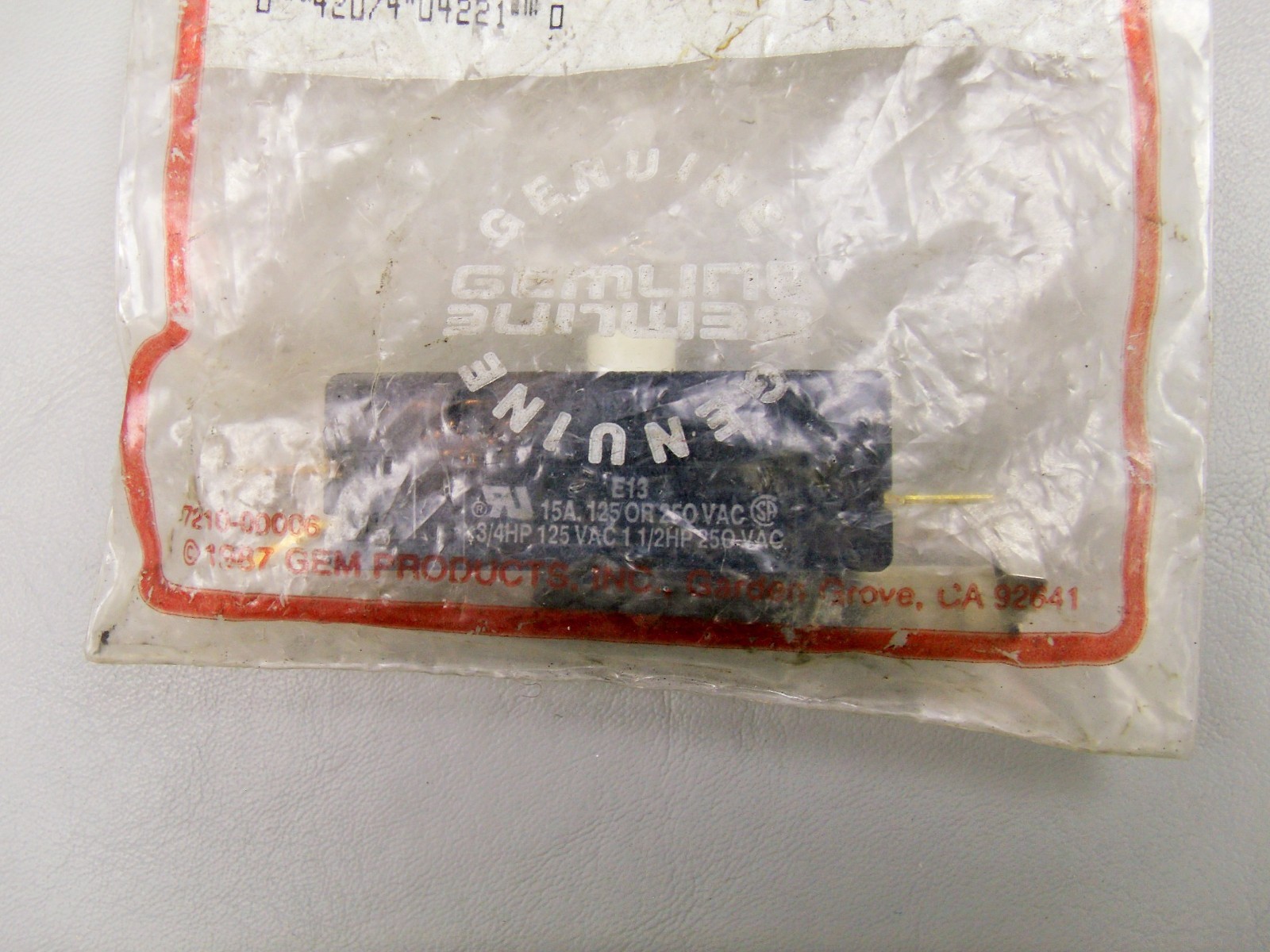 Appliance Switch New TJ90ES16300, 163, 16300, 80-408, A825, ES16300