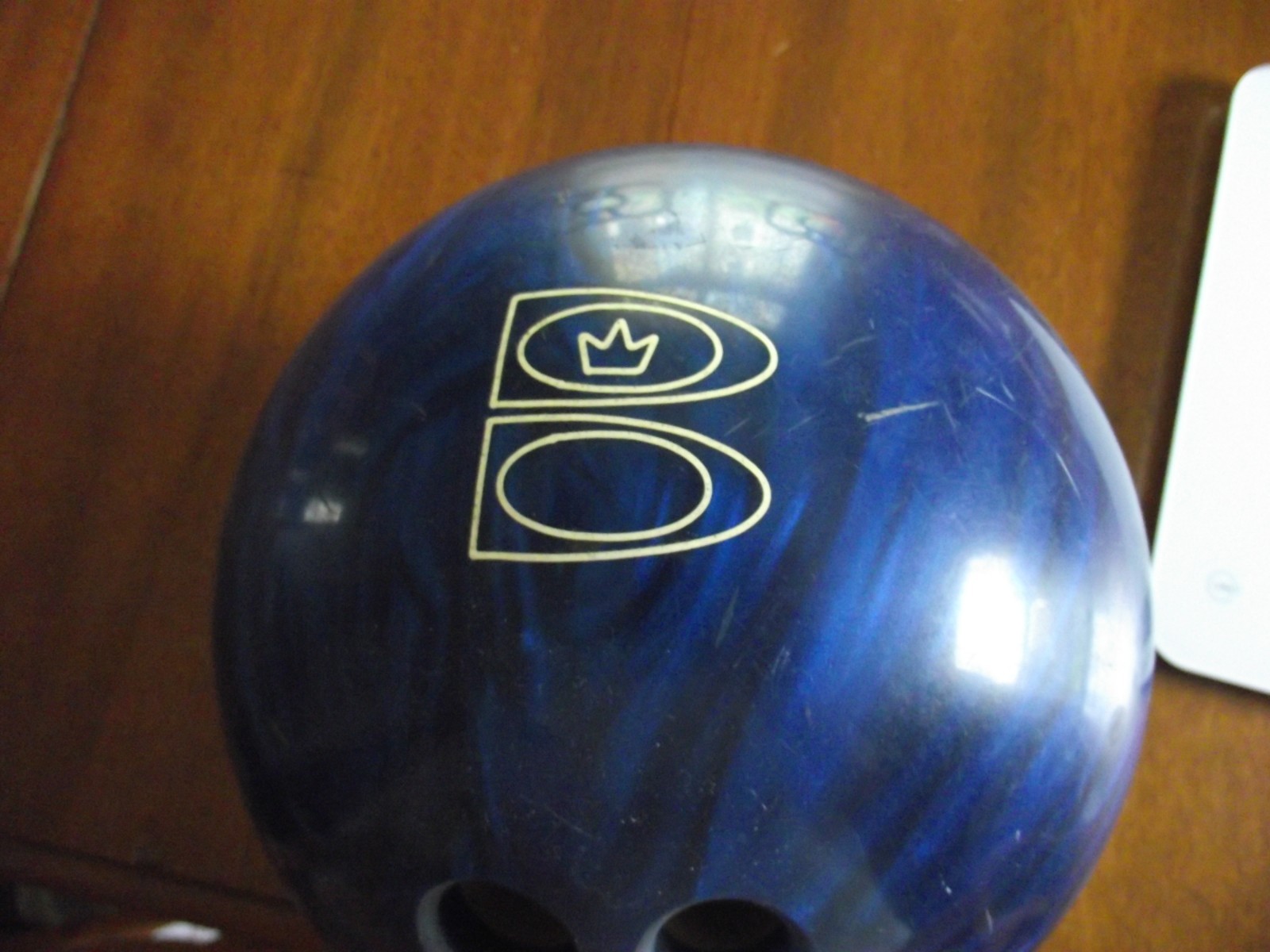 SALE vintage Brunswick Axis Blue 14lb Bowling Ball