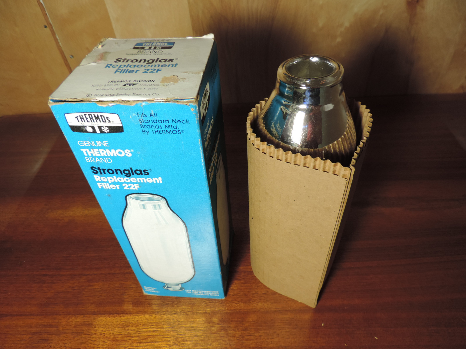 NOS Thermos Brand No 22F Stronglas Replacement Filler - Vintage