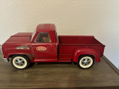 Vintge 1960's Red Pressed Steel Tonka Stepside Pickup Truck