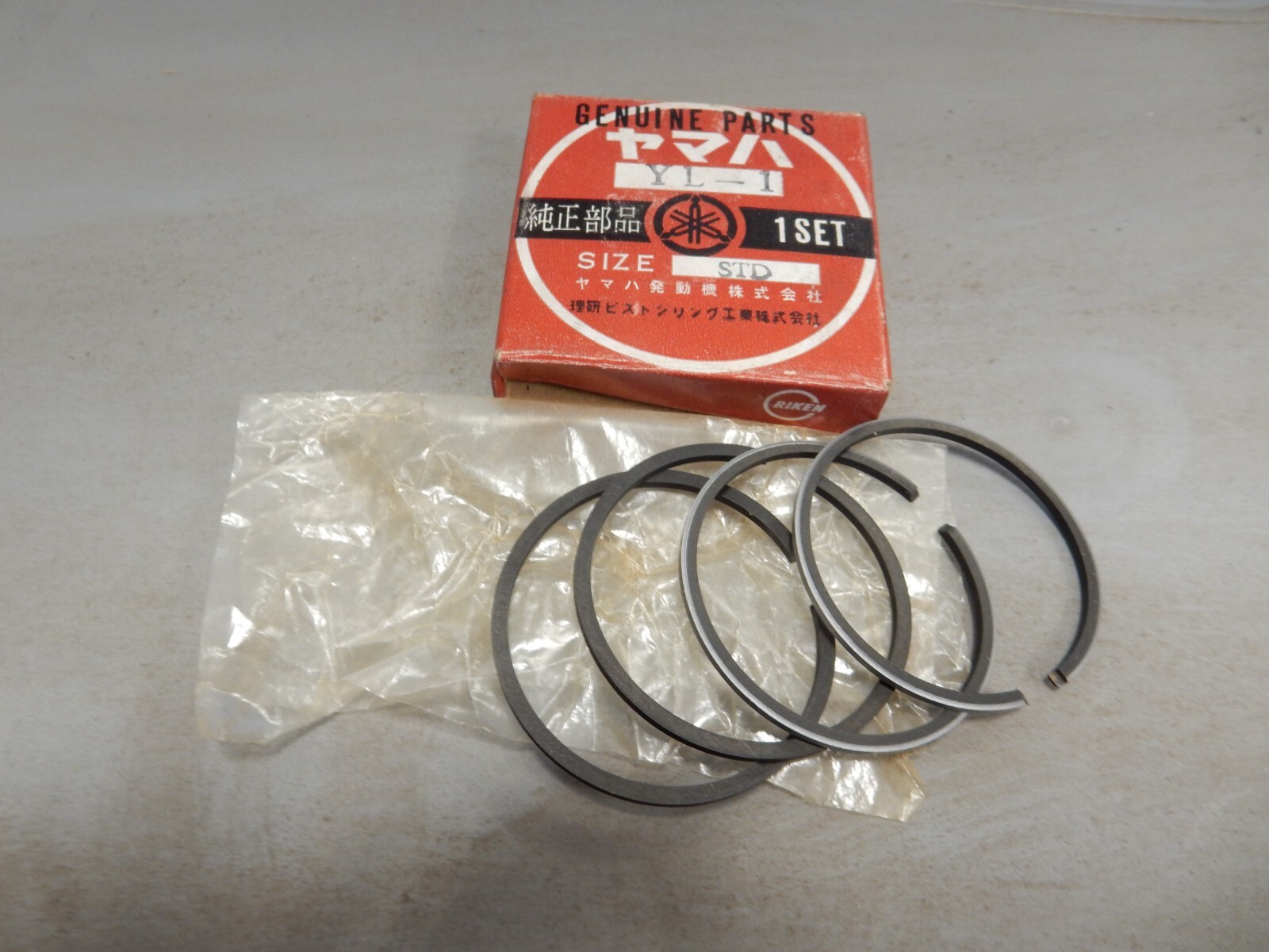 NOS Yamaha OEM STD Piston Rings Set 1966-1967 YL1 134-11610