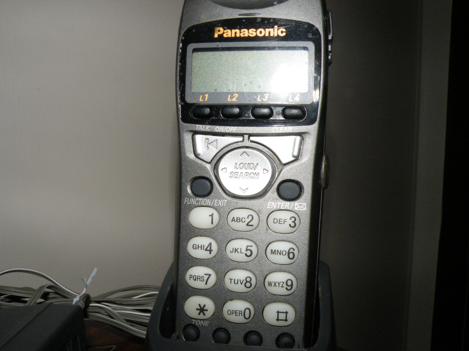 Panasonic Model KX-TG4000B Base and 7 Handsets with Chargers Read Below
