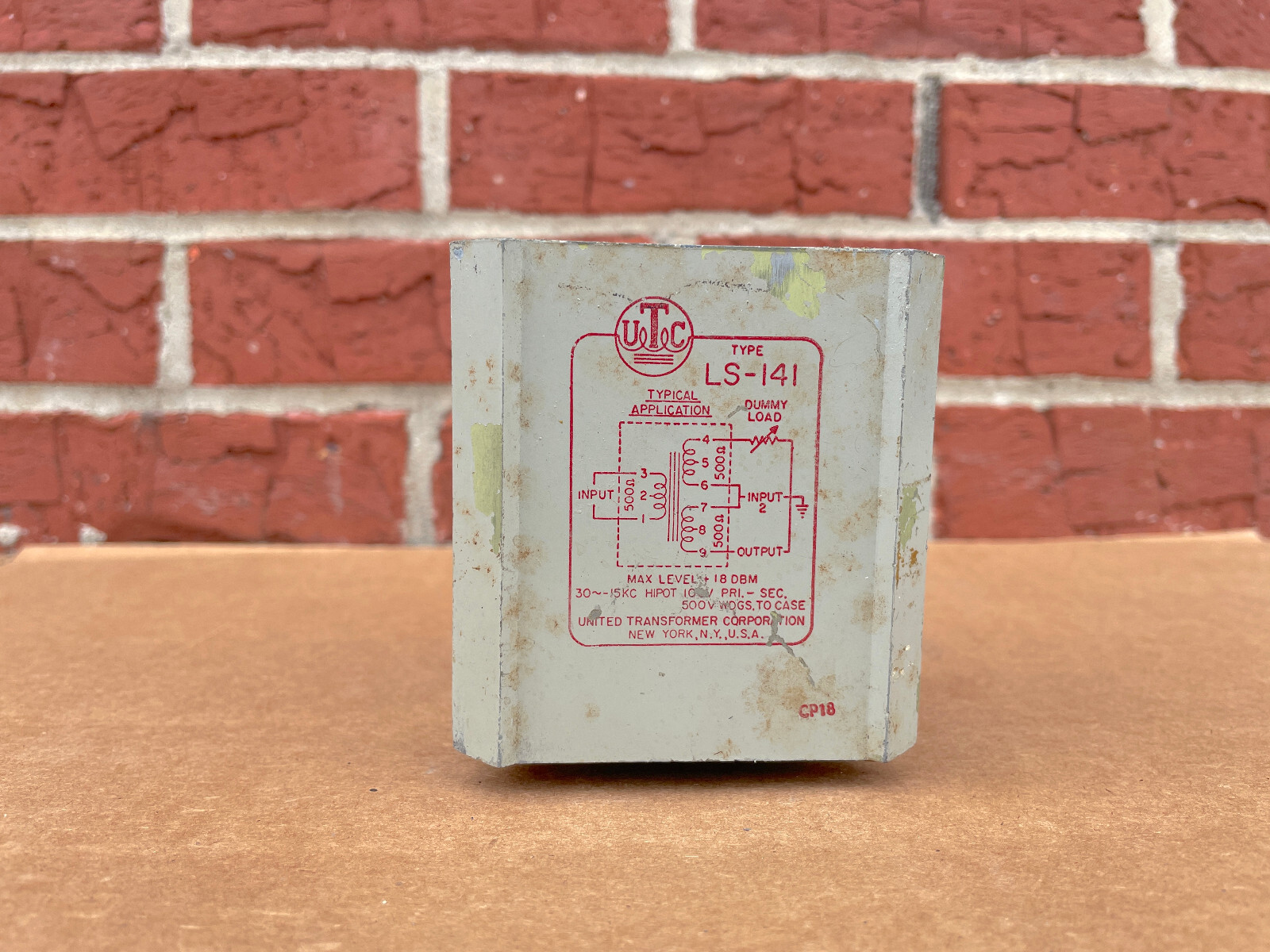 UTC S-14 Output transformer WE300B などに UTC S-14 Output transformer WE300B などに UTC S-14 Output