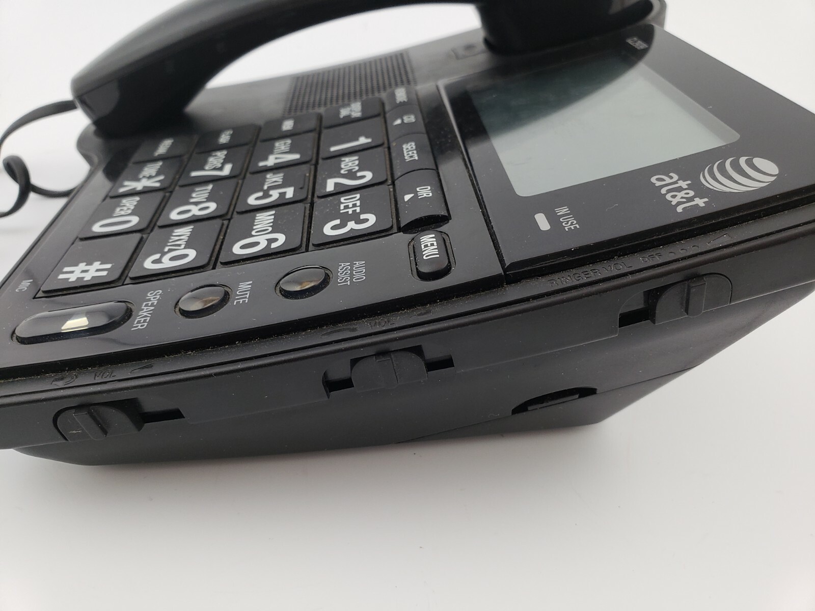 Att Speakerphone With Large Tilt Display Corded ID Caller Line Answering System