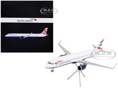 AIRBUS A321NEO AIRCRAFT ''BRITISH AIRWAYS'' 1/200 DIECAST BY GEMINIJETS G2BAW1128