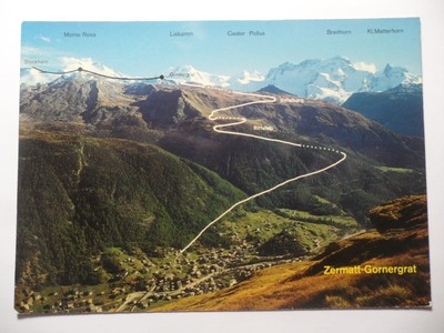 STAMPMART : SWITZERLAND KOMM MIT INS WALLIS UNUSED POSTCARD