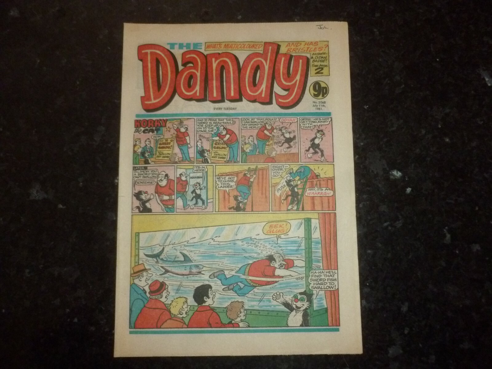 The DANDY Comic - No 2068 - Date 11/07/1981 - UK Paper comic The DANDY Comic - No 2068 - Date 11/07/1981 - UK Paper comic
