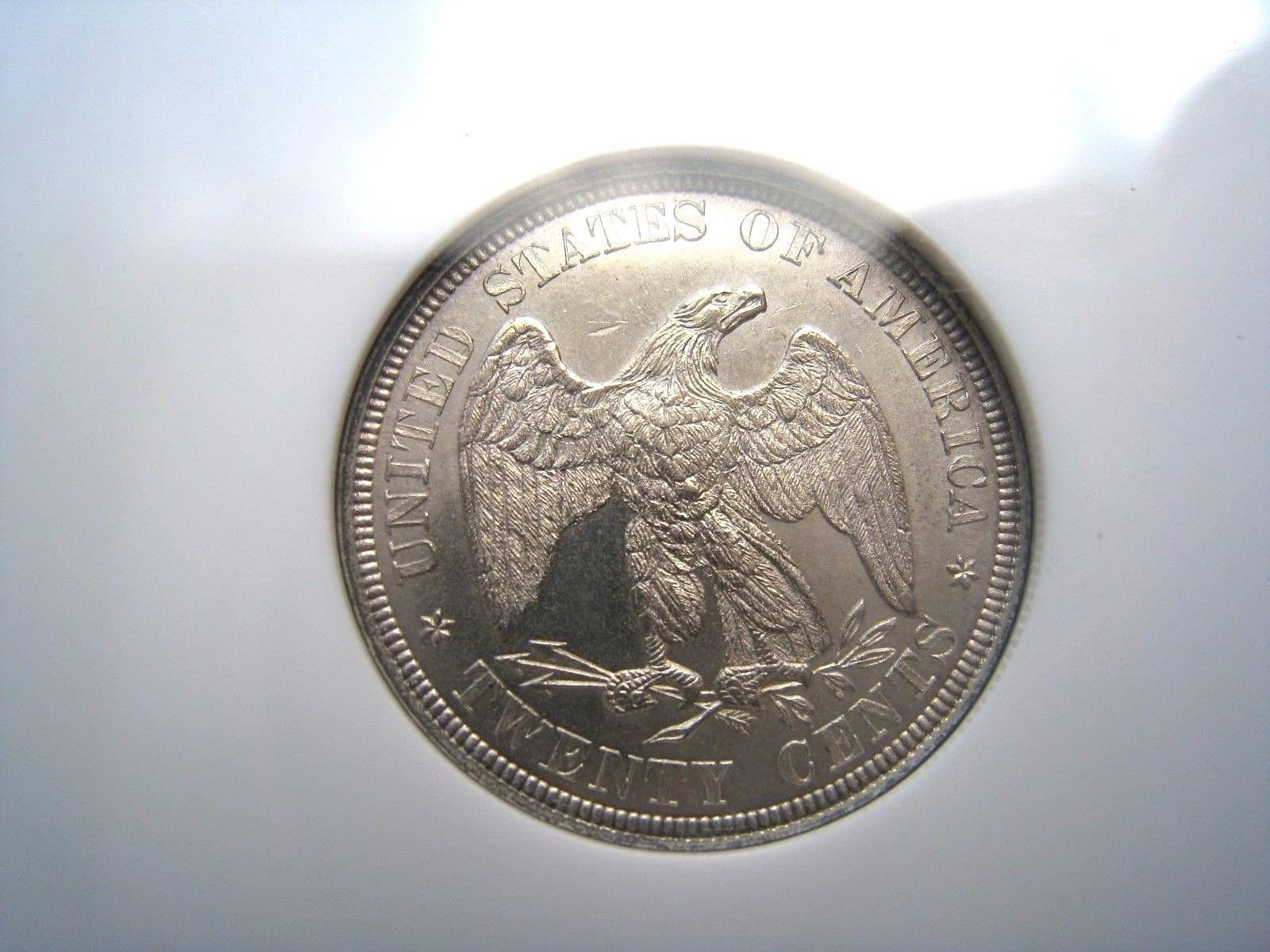 1876 Twenty Cent Piece ..... NGC  MS 63 .... Rarity in this grade...Certified