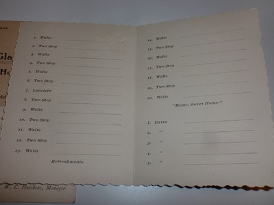 Vtg 1800s Glastonbury Inn, Houseville NY Lewis Co Dance, Business, Cabinet Cards