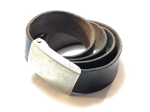 30" WEST GERMAN BUNDESWEHR LEATHER PANTS BELT ARMY EUROPEAN MILITARY SURPLUS