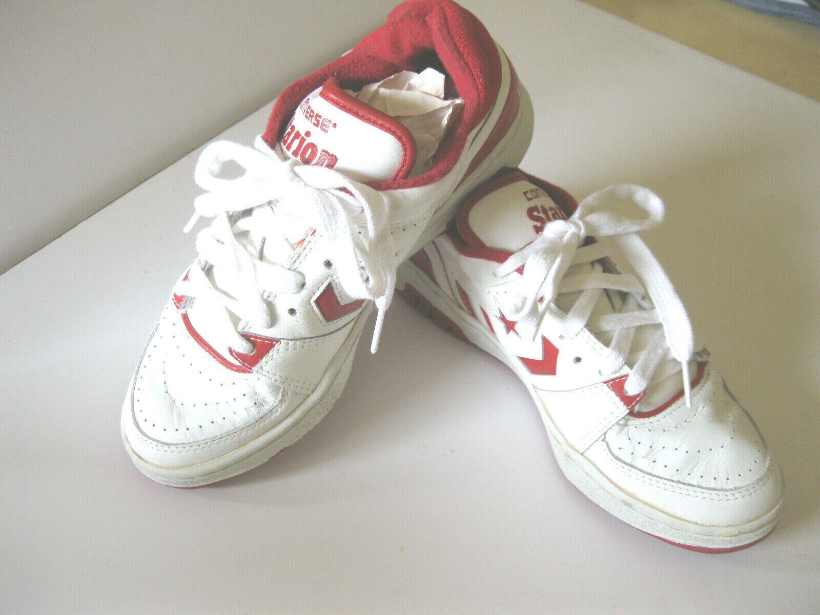 Vintage 80's Converse Starion Sneakers Red & White 6.5 NOS Vintage 80's Converse Starion Sneakers Red & White 6.5 NOS