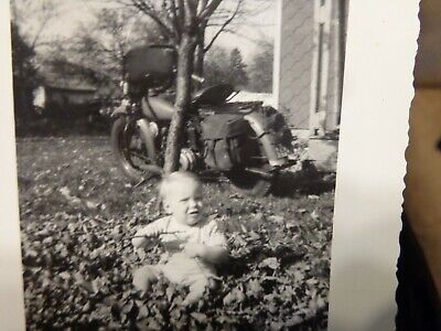 OLD VTG Indian Scout 841 WWII 1941 Motorcycle Photo Picture Chief flathead Ace