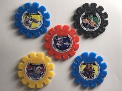 5x Woolworths Marvel Disks #3 Mix lot