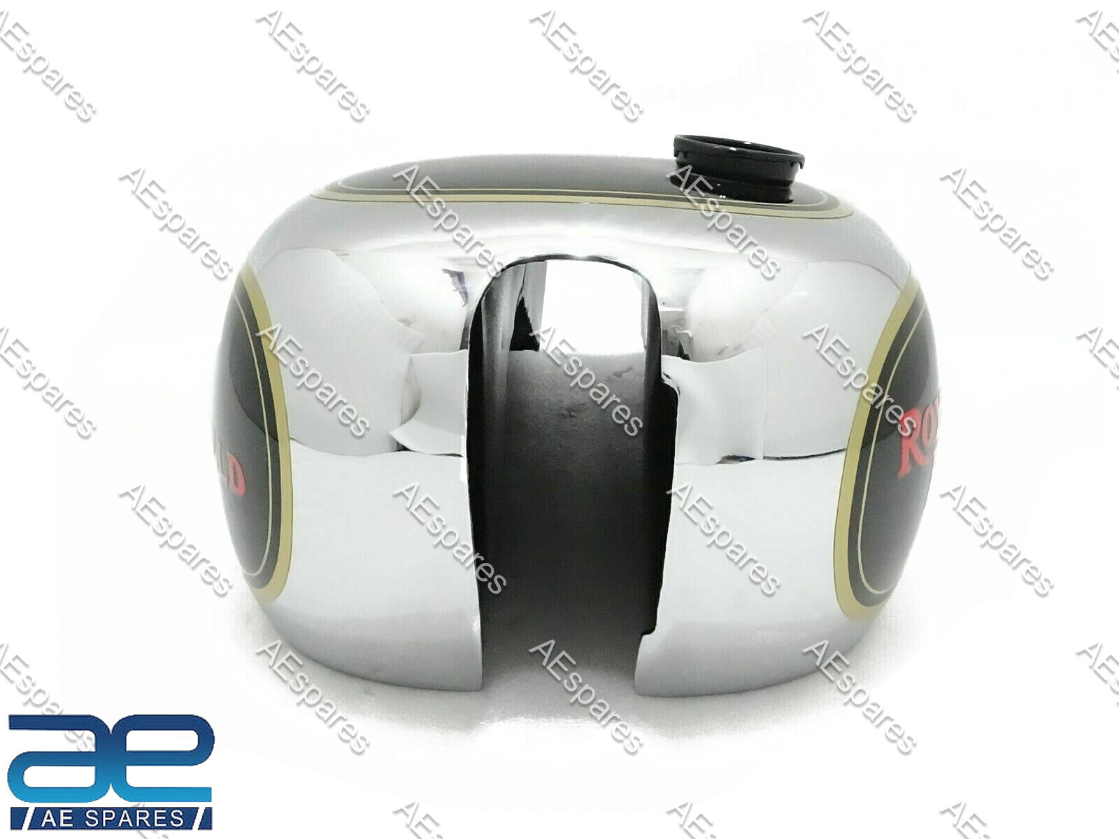 For Royal Enfield Fuel Tank Chrome Black Painted J & G Models 1946 