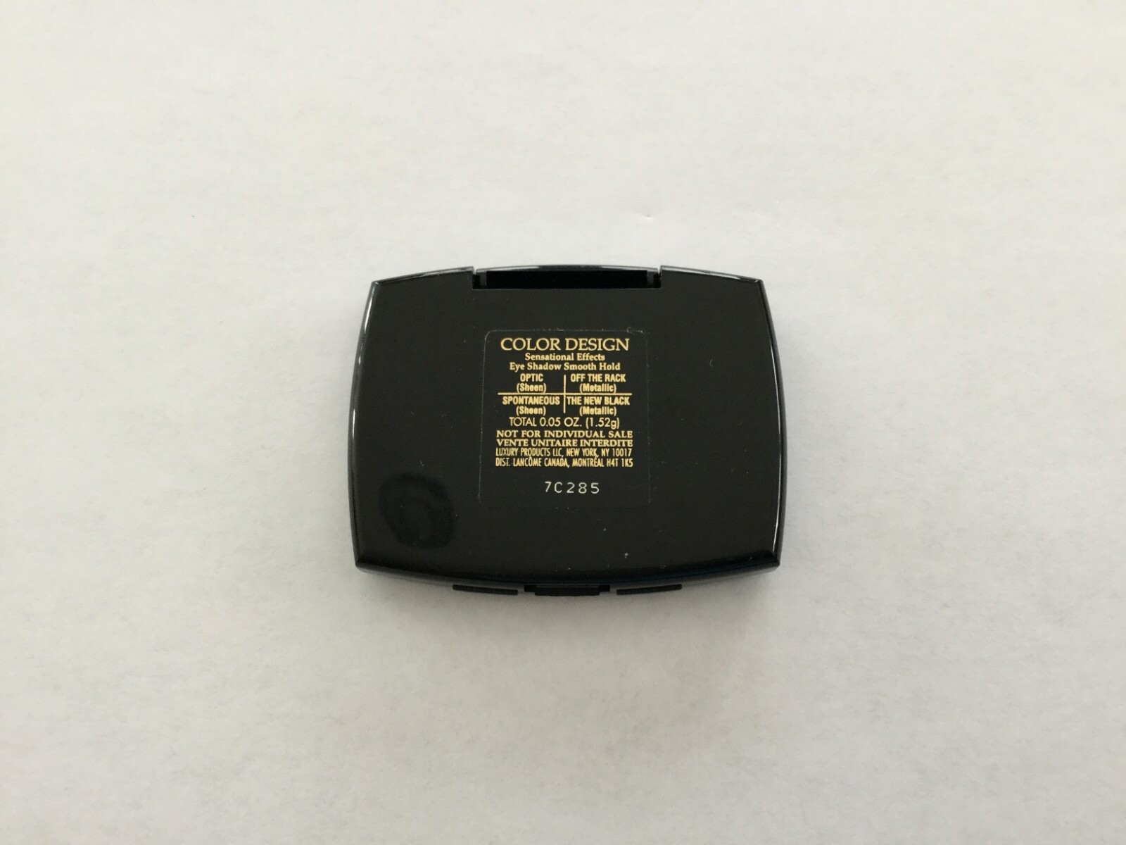 Lancome COLOR DESIGN EYESHADOW QUAD-Optic/Off the Rack/Spontaneous/The New Black