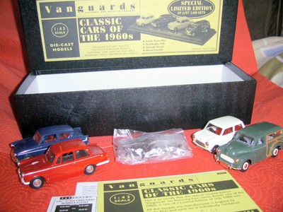 CC1004 VANGUARDS CLASSIC CARS OF THE 1960s AUSTIN FORD TRIUMPH AND MORRIS SET.