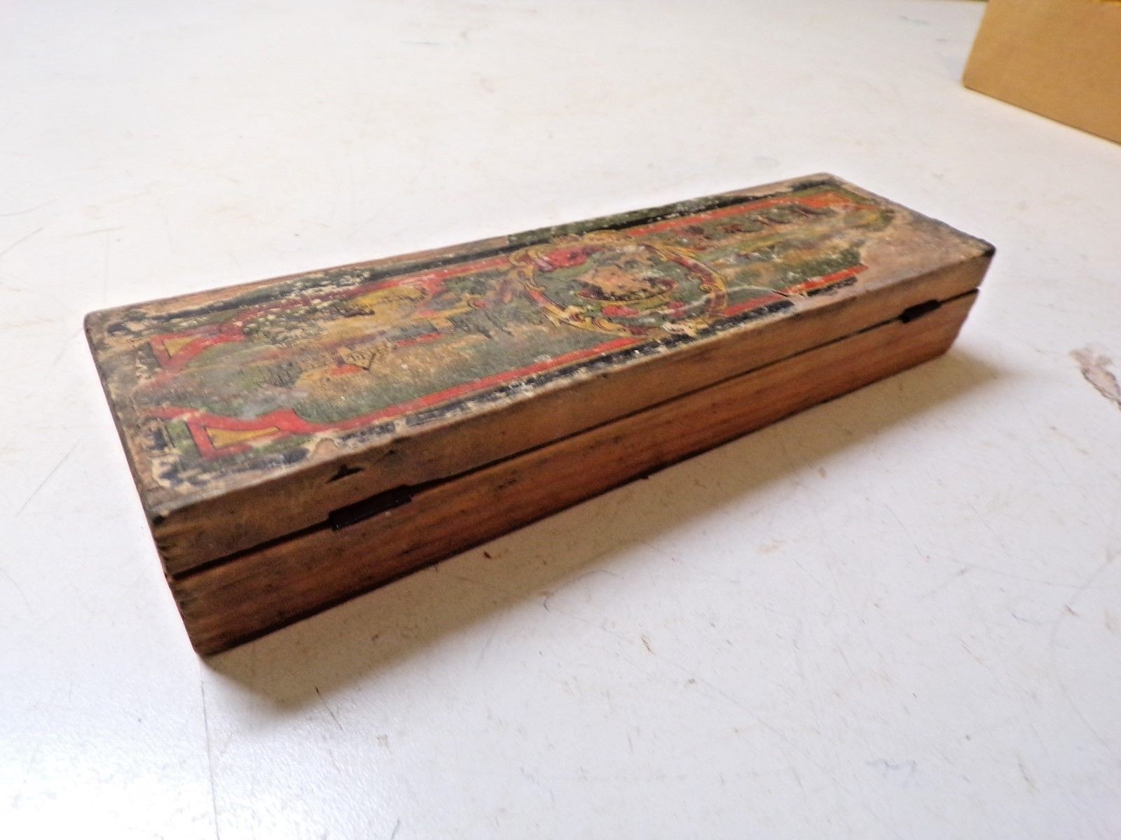 Vintage Child's Wood School Pencil Box made in Germany Lot B