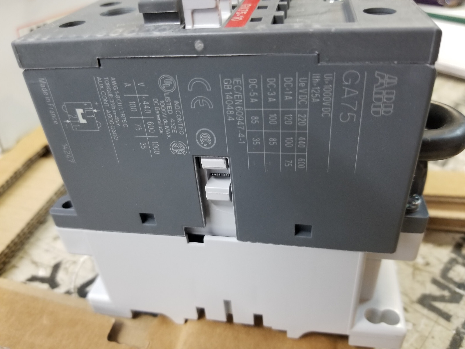 ABB 1SBL411025R8411 Contactor GA75-10-11 - Picture 8 of 10