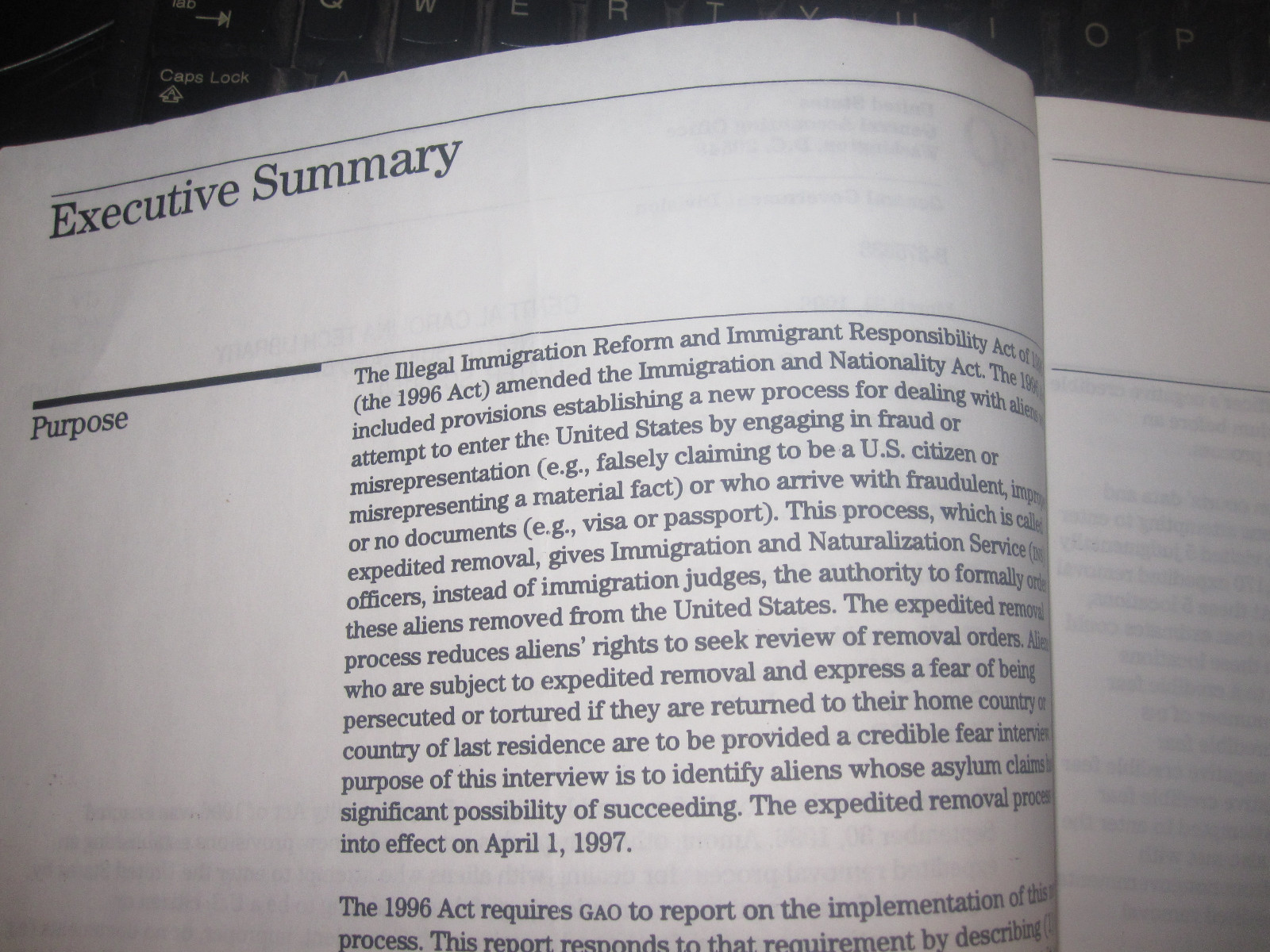 ILLEGAL ALIENS:  Changes in the Process of Denying Aliens Entry into the United