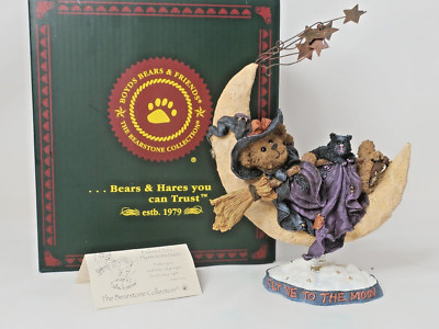 Boyds Bears Halloween ~ Endora & Ezra - Fly Me To The Moon 228524 1E/1834