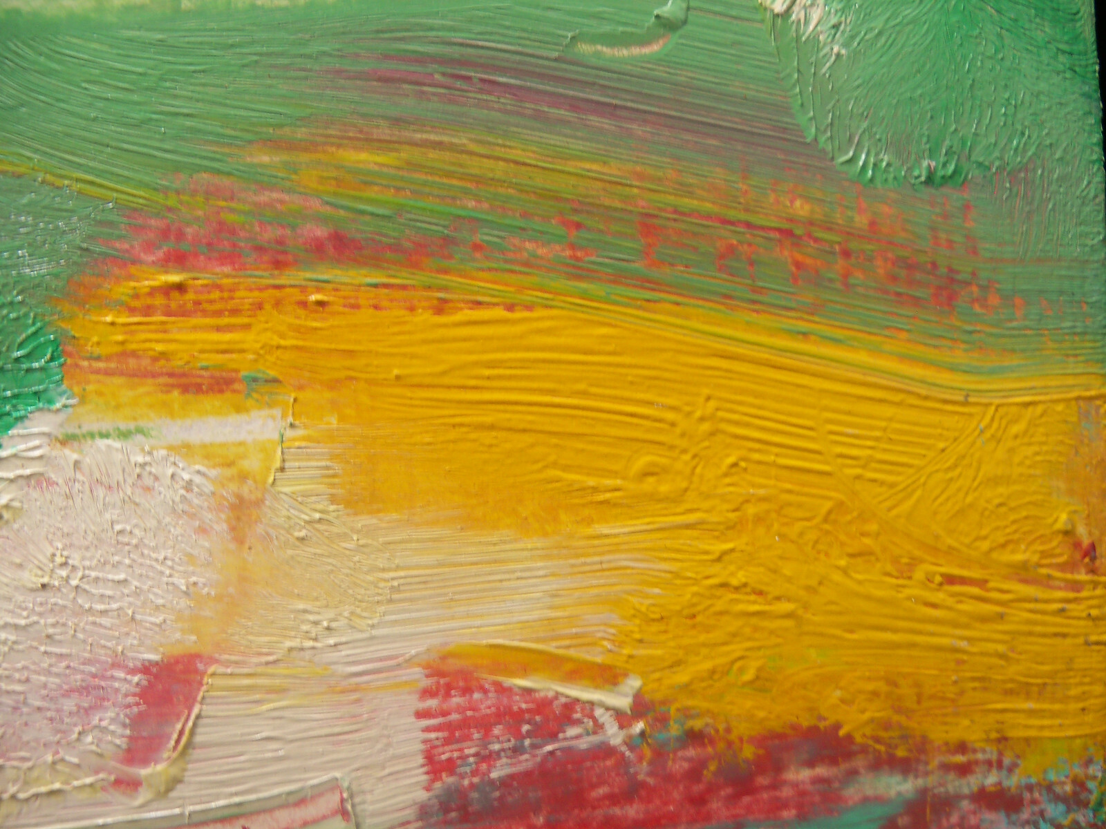 Abstract Oil Painting On Board by Pacific Northwest Artist Eugene Pizzuto