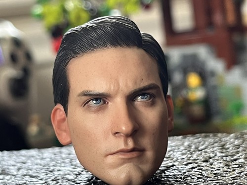 Hot Toys MMS165 Spiderman Spider-Man 3 Black Suit Version Tobey Maguire HEAD