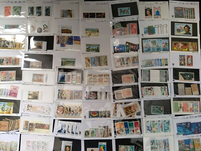 Worldwide Stamp Collection MNH - 600 Different from 100 Countries in Full Sets